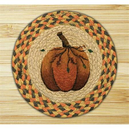 CAPITOL IMPORTING CO Capitol Importing Pumpkin - 10 in. x 10 in. Hand Printed Round Swatch 80-222P